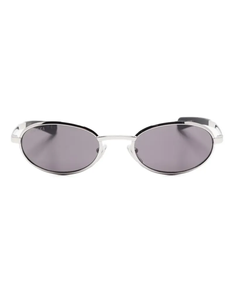 Gucci oval-frame sunglasses - Silber Silber