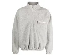 Meliertes Fleece-Sweatshirt