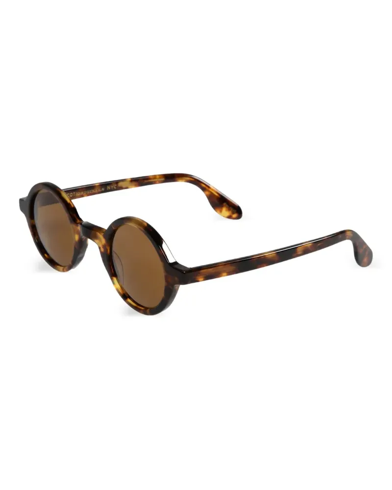 MOSCOT Sonnenbrille mit rundem Gestell - Braun Braun