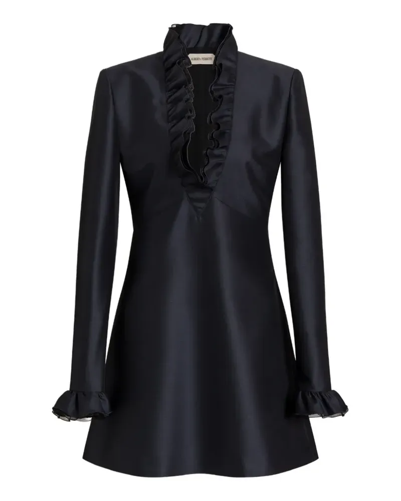 Alberta Ferretti Kleid mit V-Ausschnitt - Blau Blau