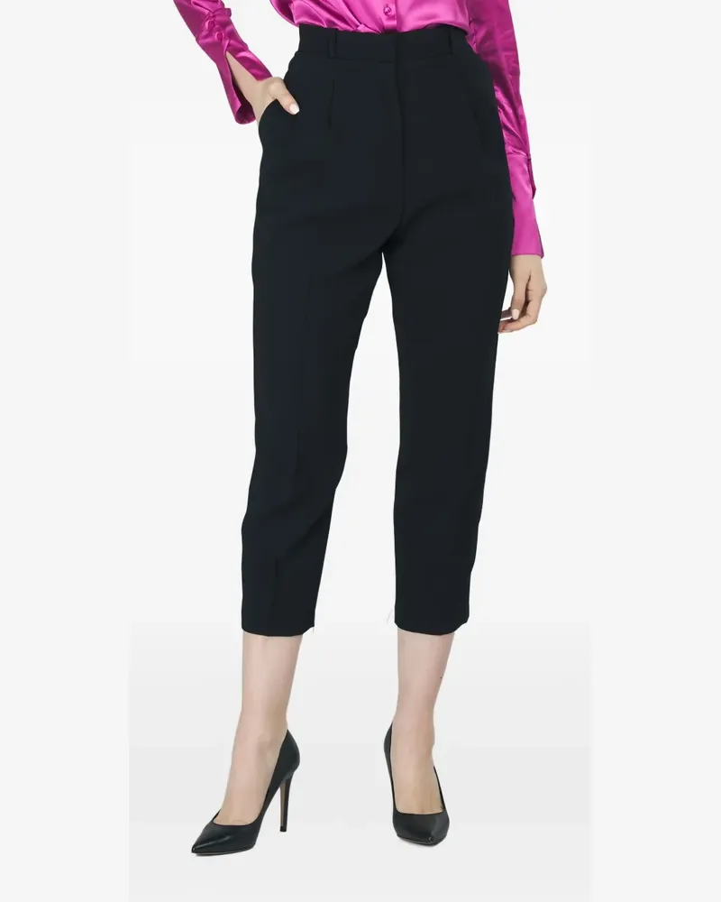 Elisabetta Franchi Klassische Cropped-Hose - Schwarz Schwarz