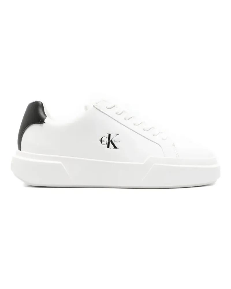 Calvin Klein Sneakers mit Logo-Print - Weiß Weiß