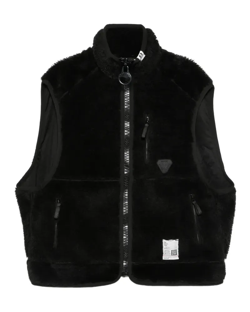 MIHARAYASUHIRO Weste aus Faux Shearling - Schwarz Schwarz