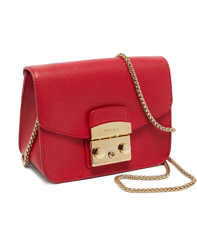 Furla Metropolis chain-strap leather cross body bag - Rot Rot