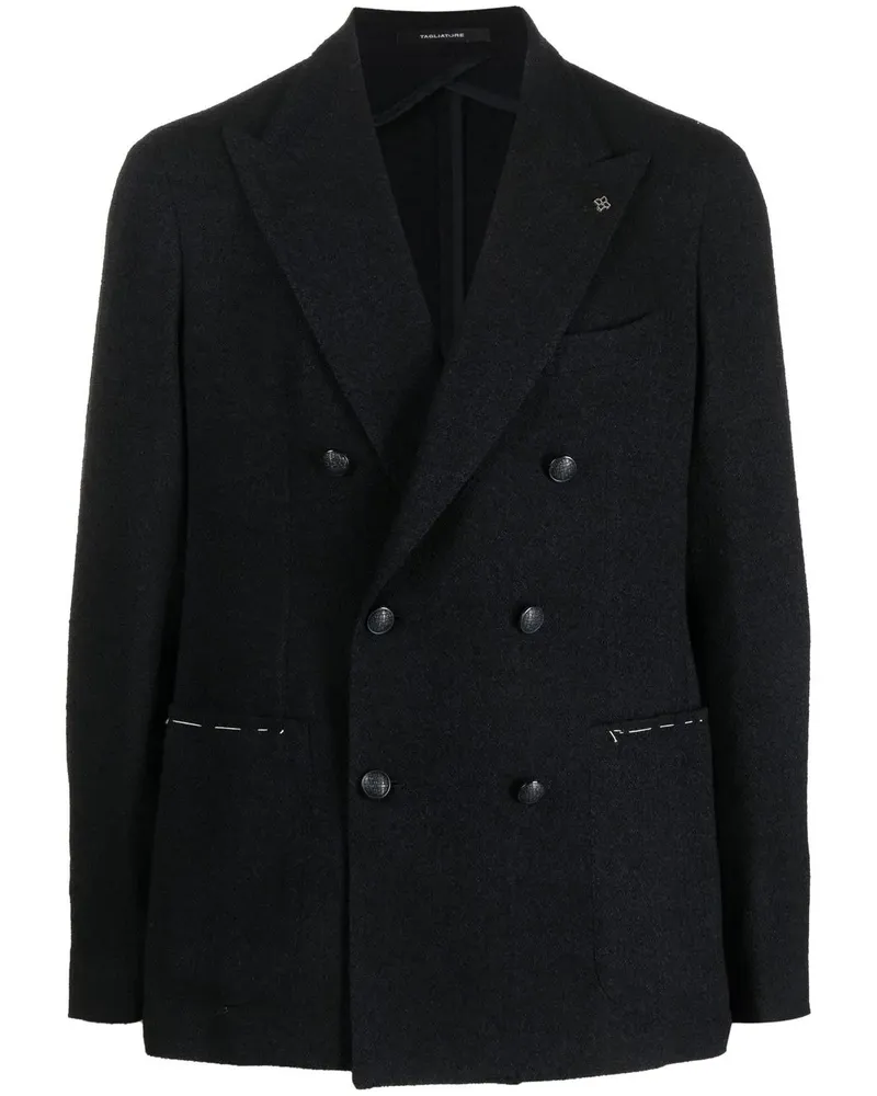 Tagliatore Doppelreihiges Sakko - Blau Blau