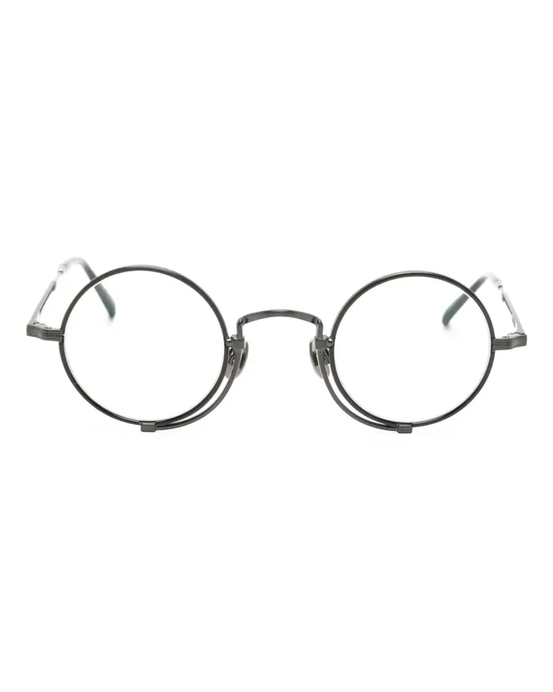 MATSUDA Brille mit rundem Gestell - Schwarz Schwarz