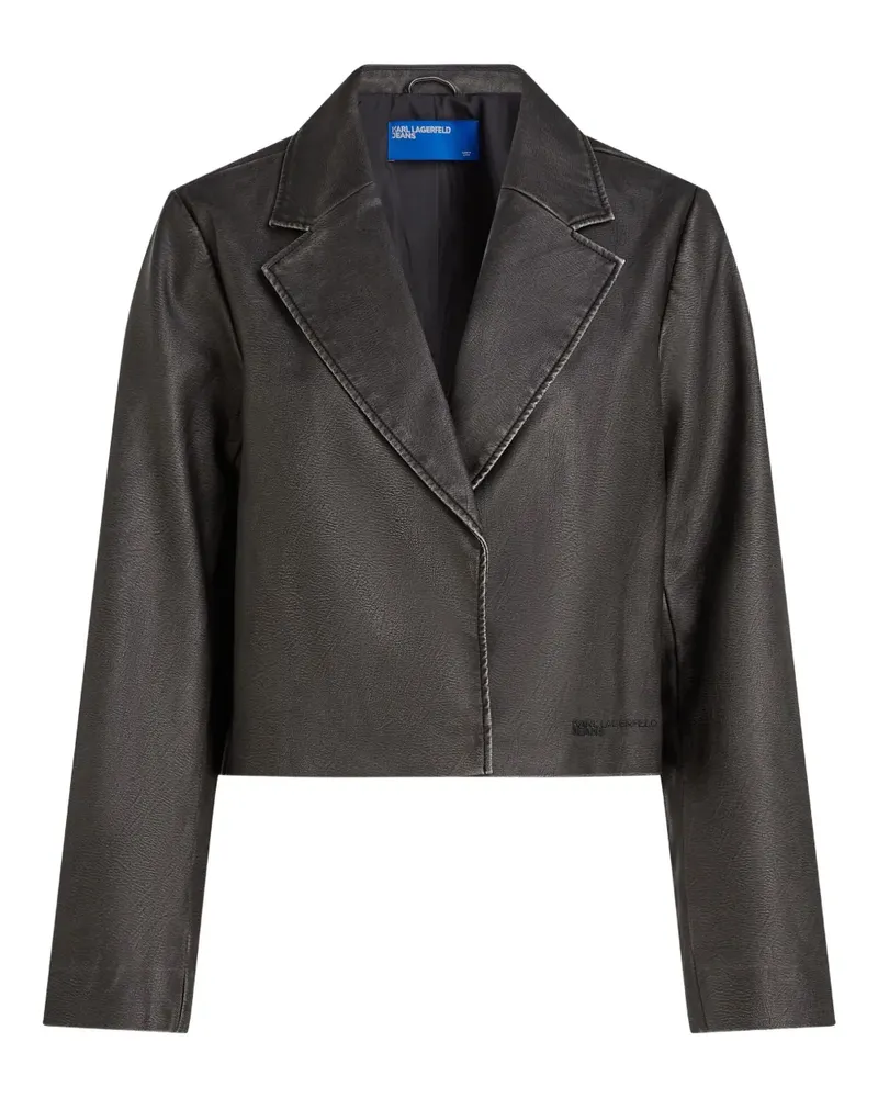Karl Lagerfeld Blazer im Distressed-Look - Schwarz Schwarz