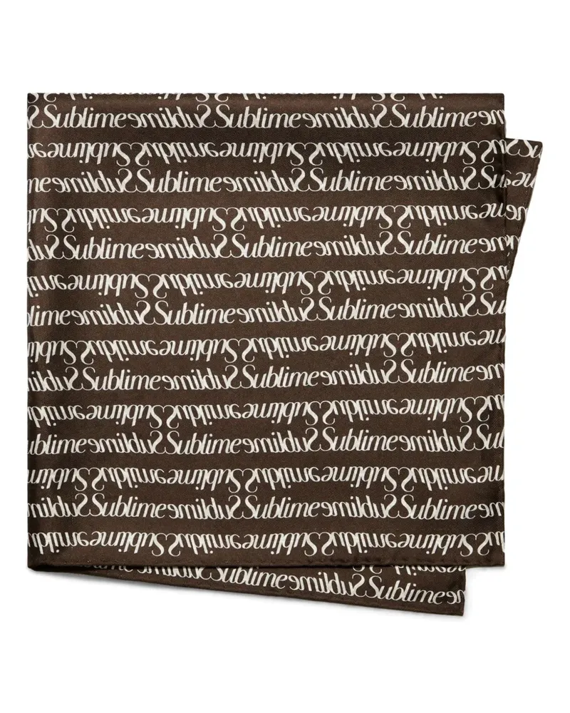 Tory Burch T Monogram Sublime Halstuch - Braun Braun