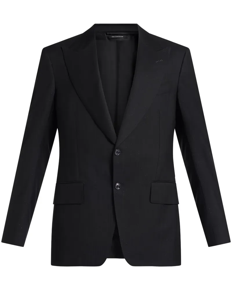 Tom Ford Einreihiges Sakko - Schwarz Schwarz