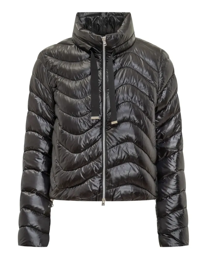 Herno chevron-quilted puffer jacket - Schwarz Schwarz