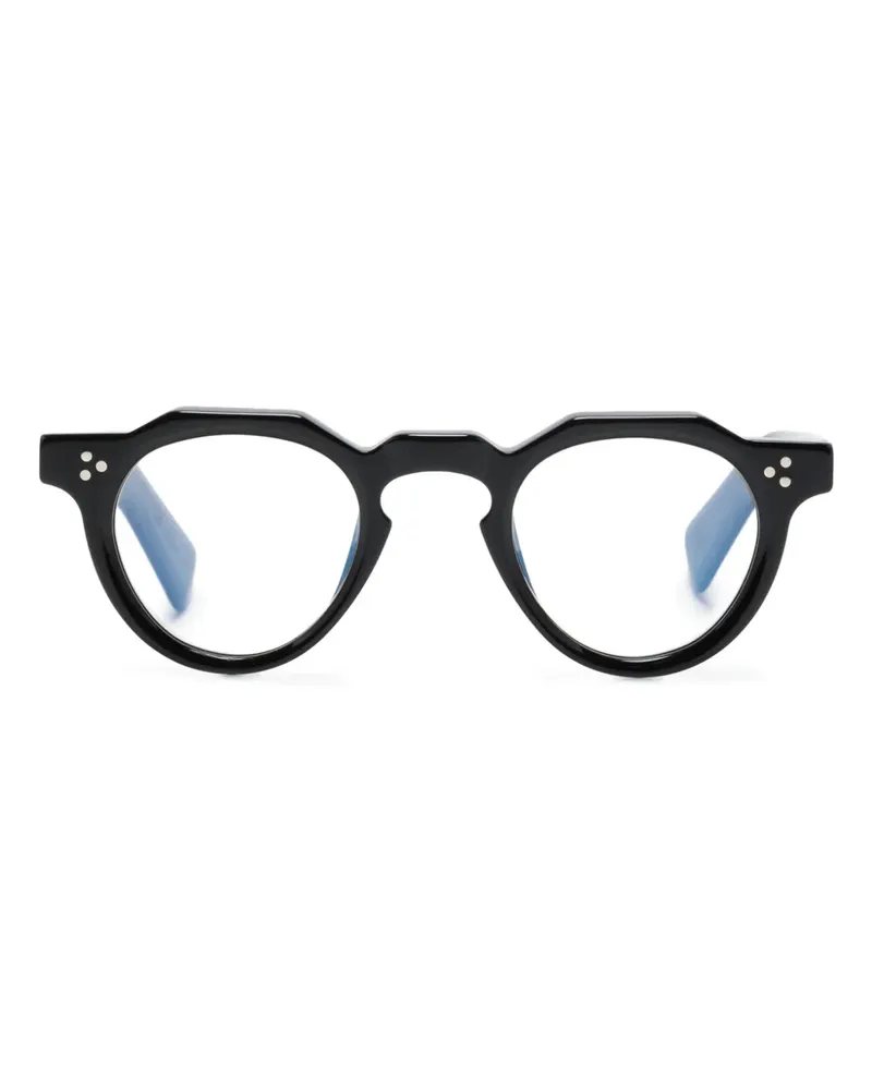 Lesca Bertolt Brille mit rundem Gestell - Schwarz Schwarz