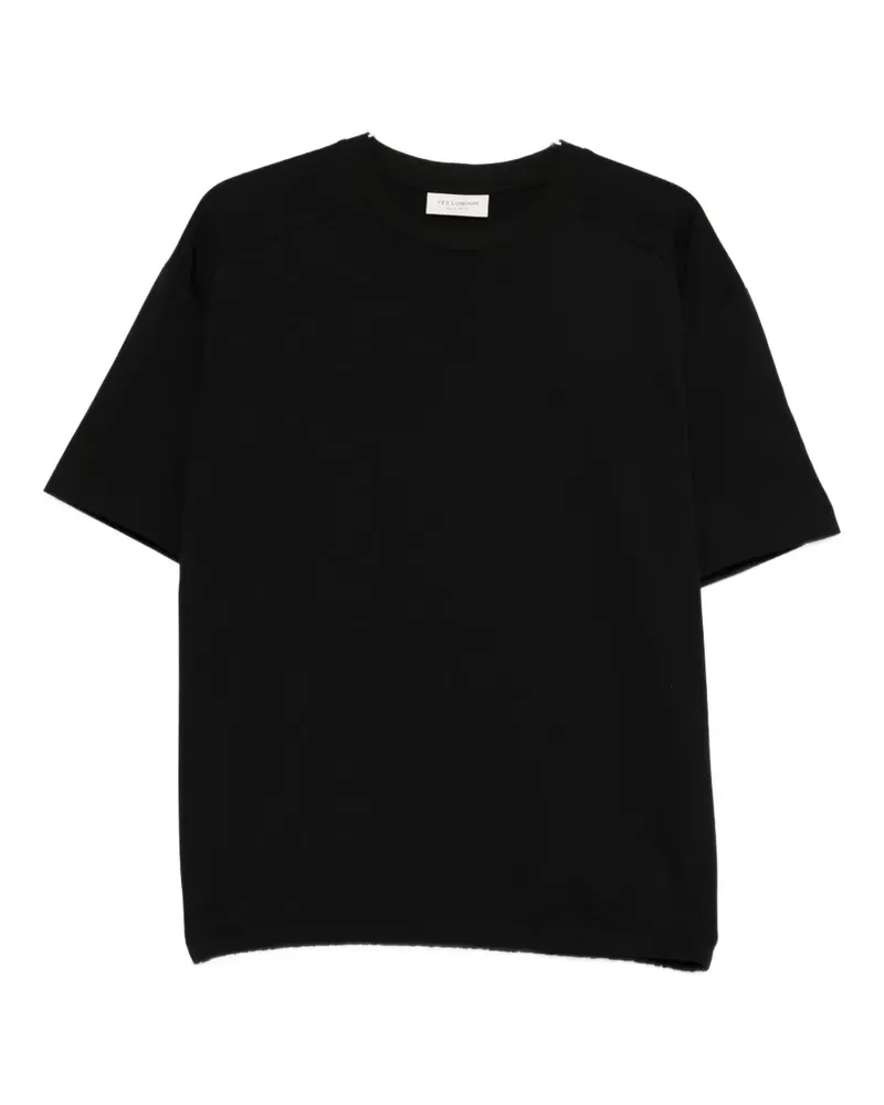 Yes London crew-neck T-shirt - Schwarz Schwarz