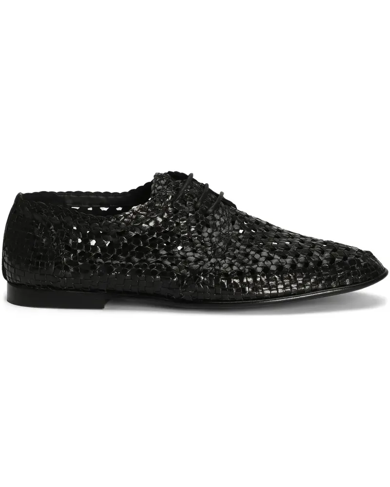 Dolce & Gabbana Derby-Schuhe aus Leder - Schwarz Schwarz