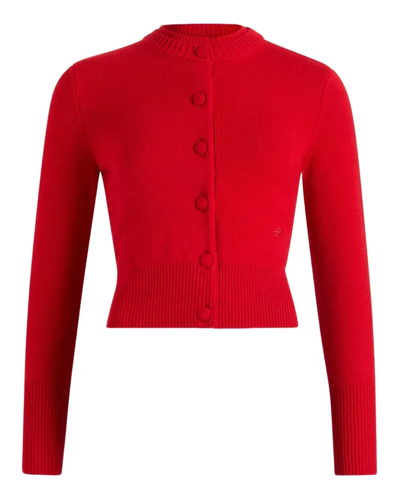 Patou Cardigan mit doppeltem Kragen - Rot Rot