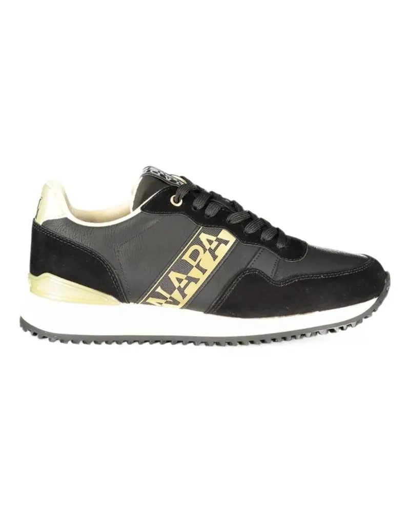 Napapijri Astra Sneakers mit Logo-Print - Schwarz Schwarz