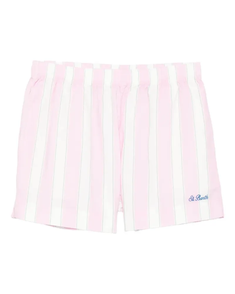 MC2 Saint Barth striped-pattern shorts - Rosa Rosa