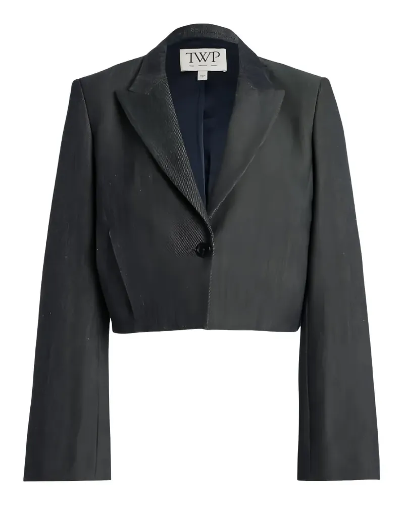 TWP Short Story Cropped-Blazer - Grau Grau