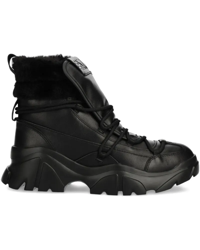 EA7 Stiefel mit Schnürung - Schwarz Schwarz