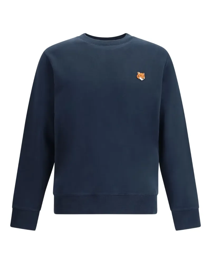 Kitsuné fox head patch sweatshirt - Blau Blau