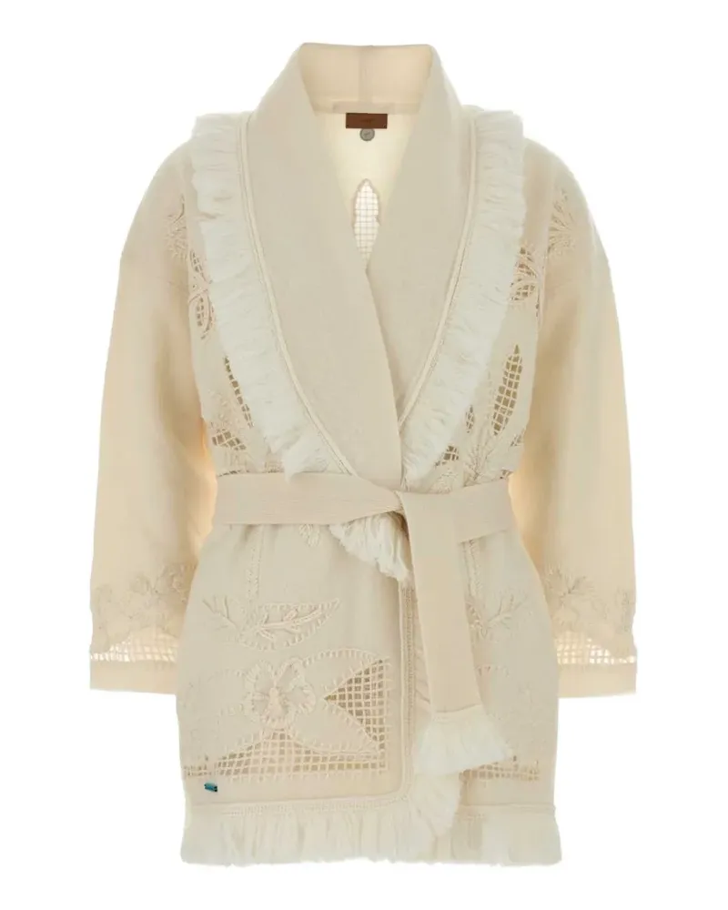 Alanui Island Diary cardigan - Nude Nude