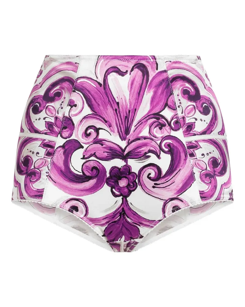 Dolce & Gabbana Slip mit Maiolica-Print - Weiß Weiß