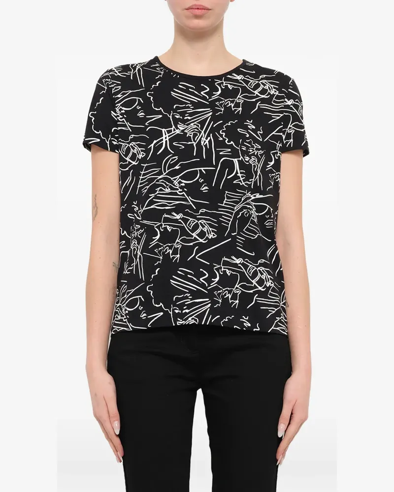 Kenzo T-Shirt mit Print - Schwarz Schwarz