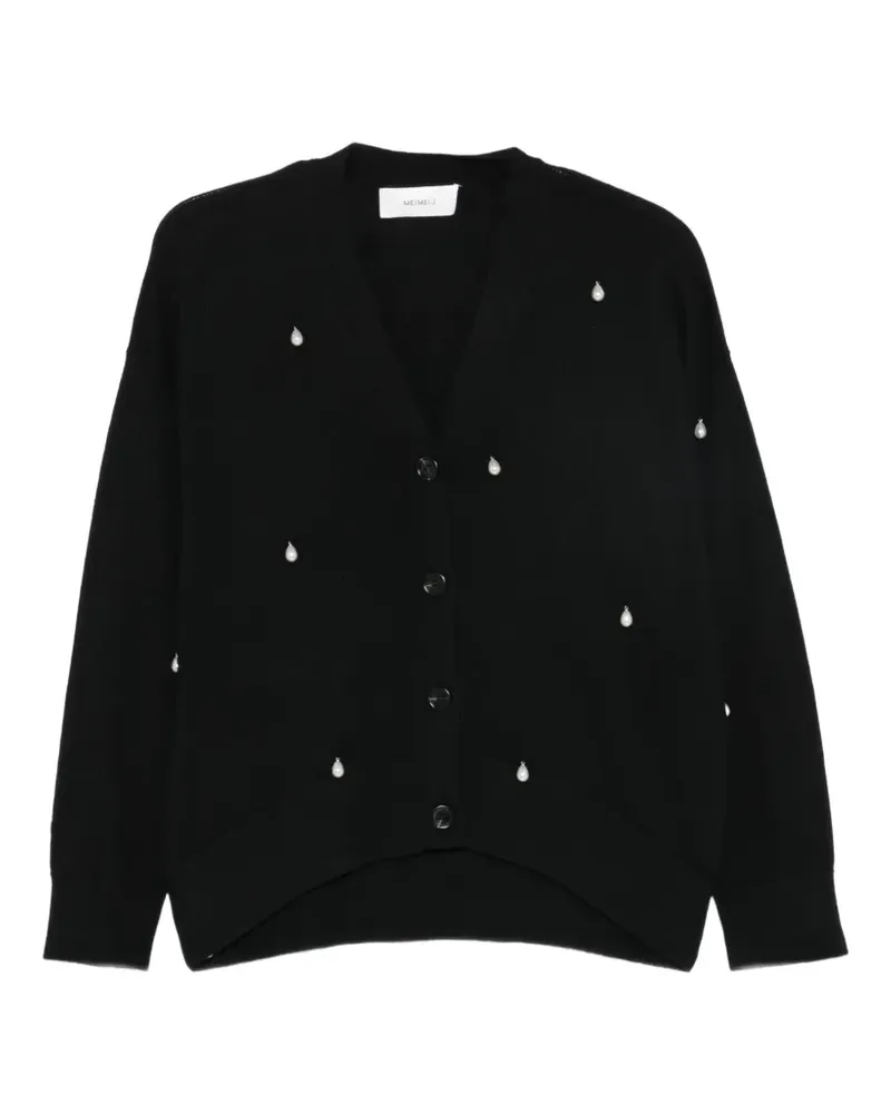 MEIMEIJ Cardigan mit V-Ausschnitt - Schwarz Schwarz