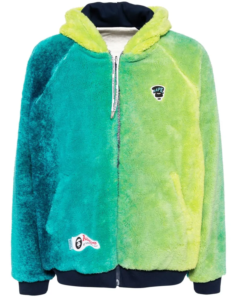 BAPE Fleece-Hoodie mit Ombré-Effekt - Blau Blau