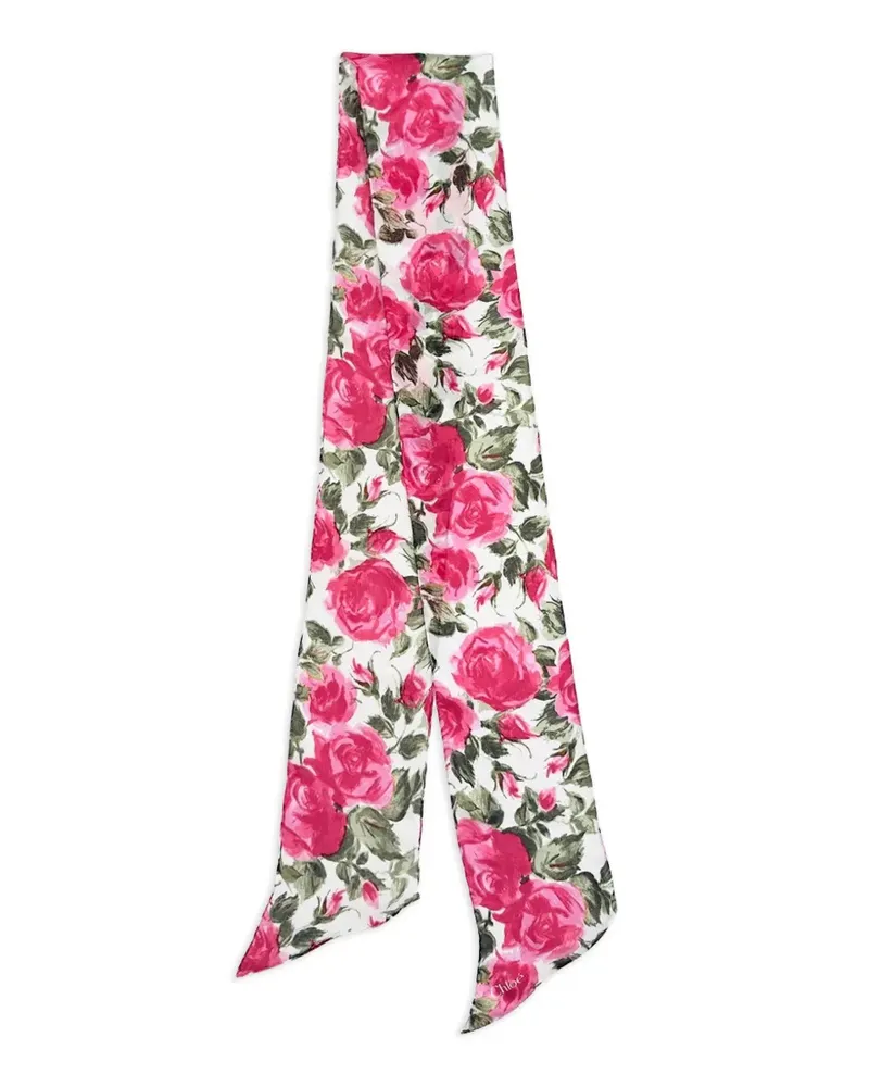 Chloé floral scarf - Weiß Weiß