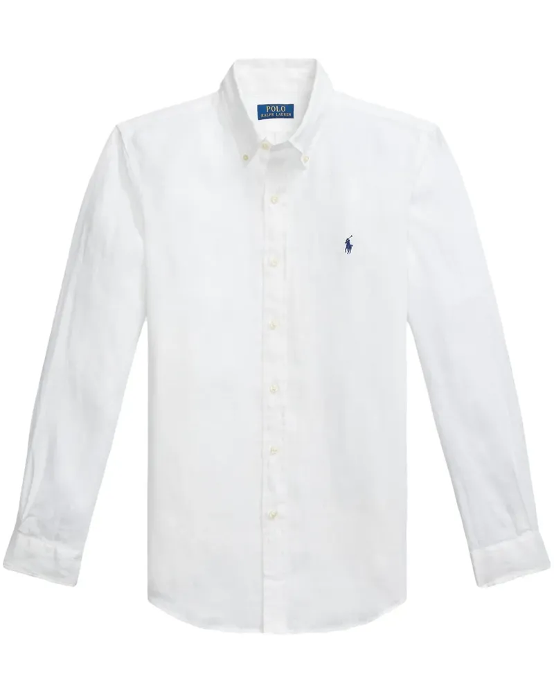 Ralph Lauren Hemd aus Leinen - Weiß Weiß