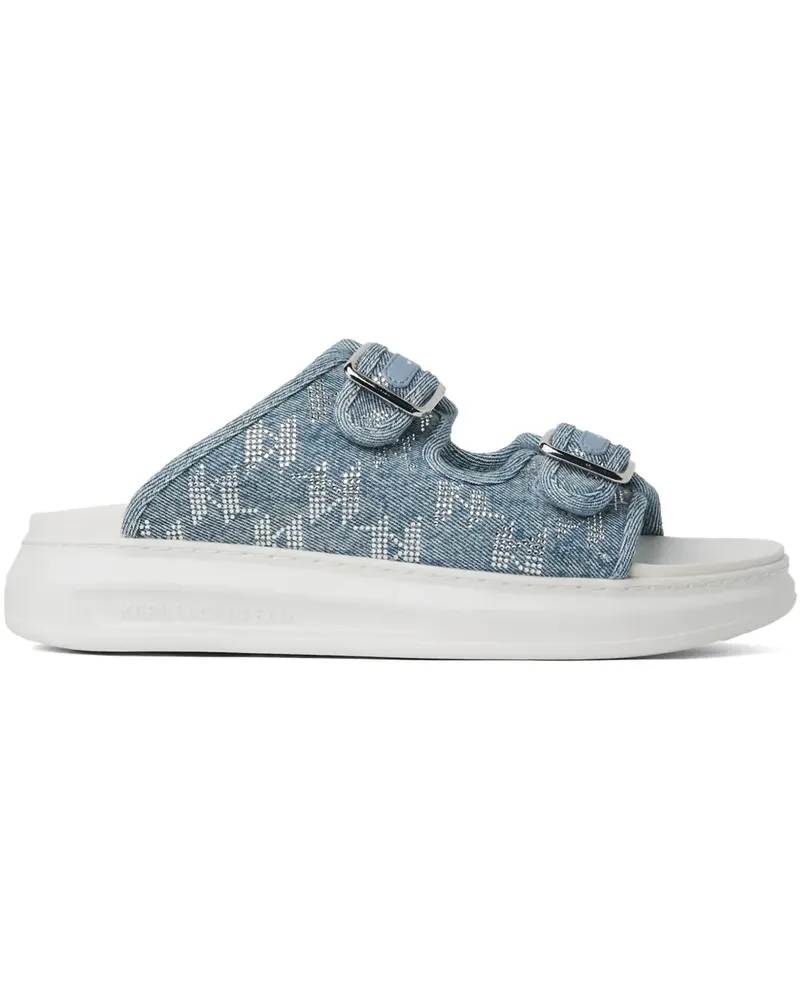 Karl Lagerfeld Kapri Sparkle Sandalen - Blau Blau