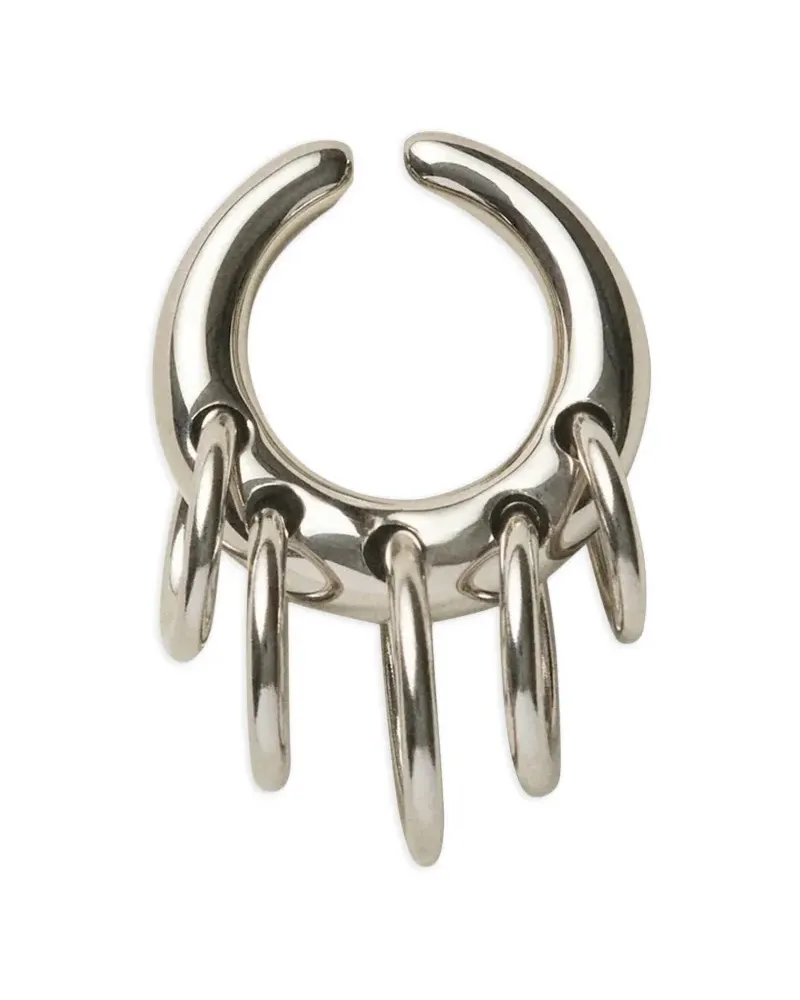 PANCONESI Ear Cuff im Layering-Look - Silber Silber