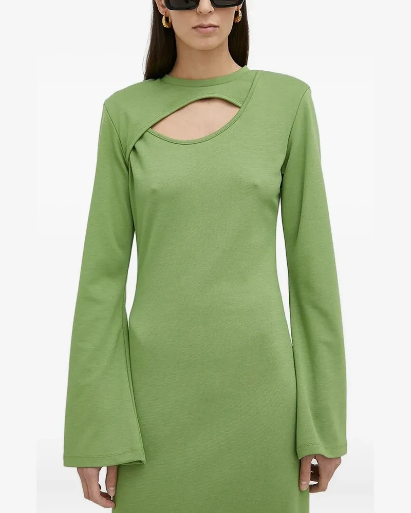 Gestuz Kleid mit Cut-Out - Grün Grün
