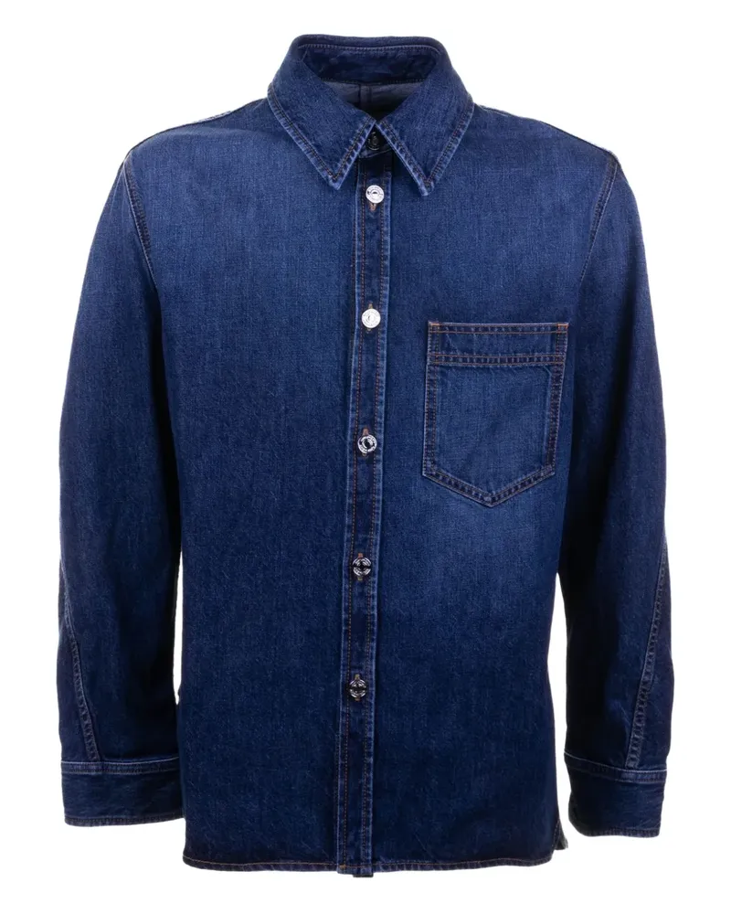 Givenchy Jeanshemd mit aufgesetzten Taschen - Blau Blau