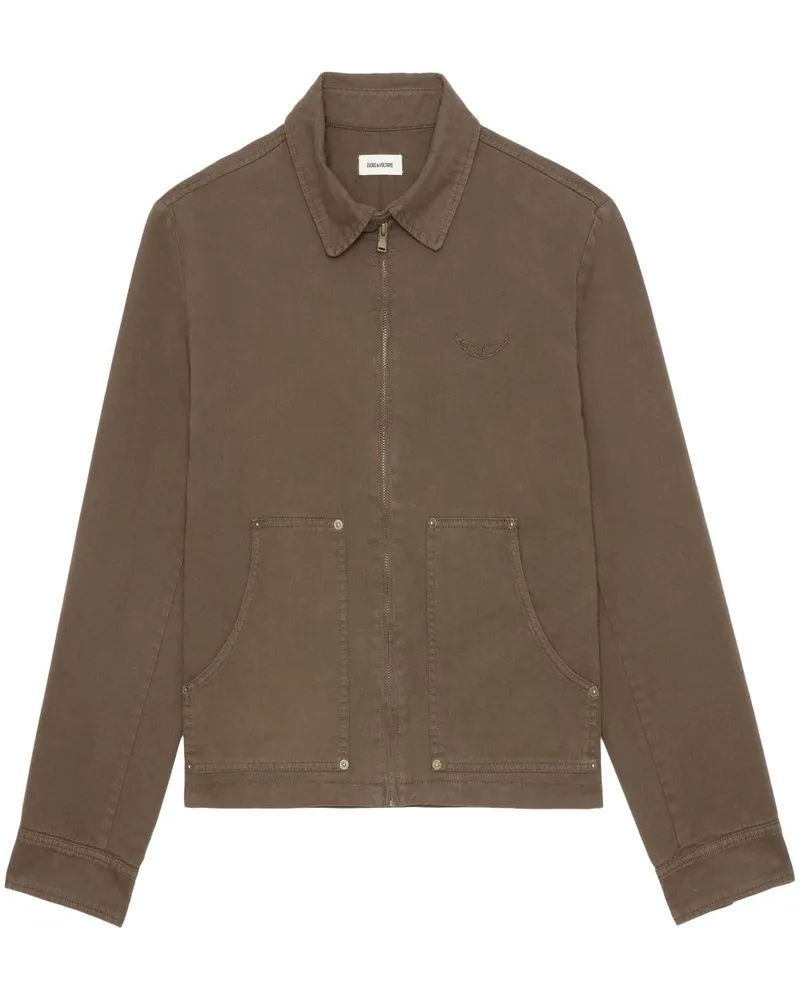 Zadig & Voltaire Klassische Bomberjacke - Braun Braun