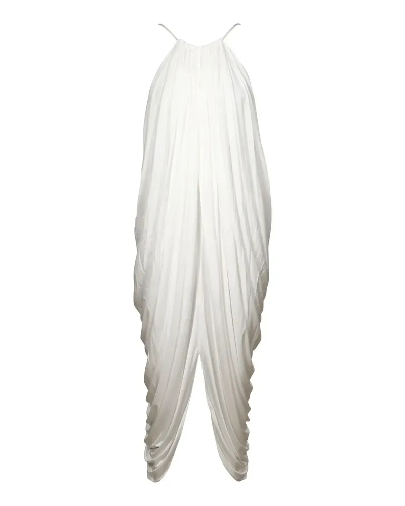 Loewe Drapiertes Midikleid - Weiß Weiß