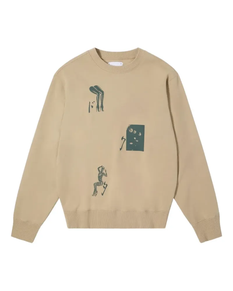 Edwin Jeans Dokuta Desire printed sweatshirt - Nude Nude