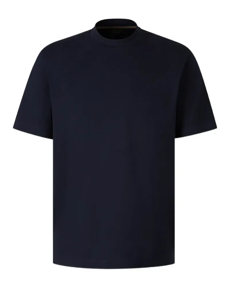 Brioni T-Shirt mit Stehkragen - Blau Blau