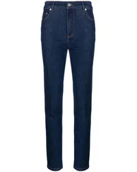 Moschino Skinny-Jeans mit hohem Bund Blau