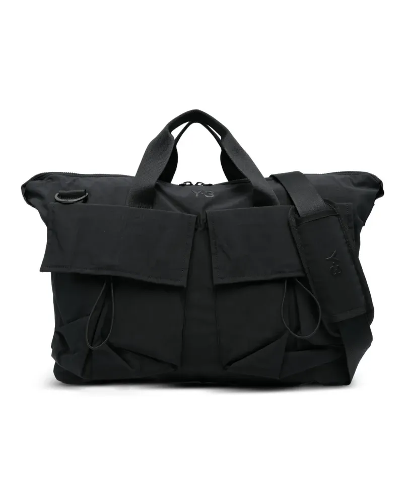 Y-3 Tote Bag mit Klappentaschen - Schwarz Schwarz