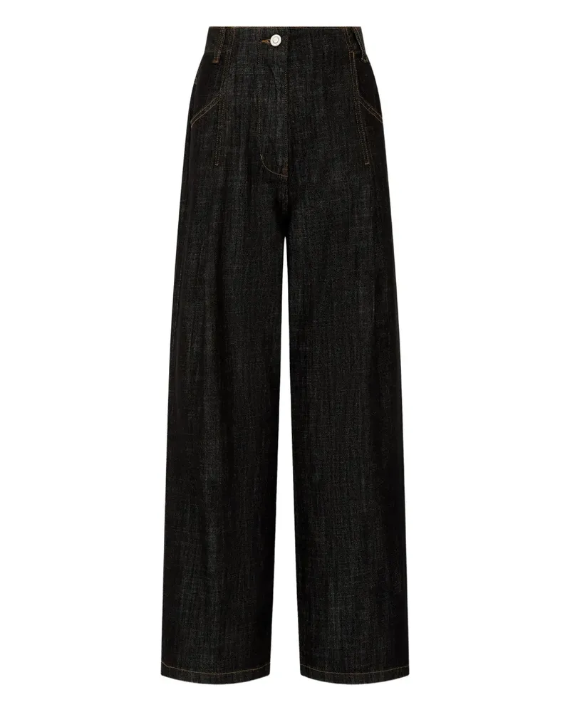 STUDIO TOMBOY Plissierte Hose - Schwarz Schwarz