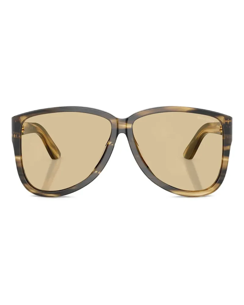 Miu Miu Getönte Pilotenbrille - Braun Braun