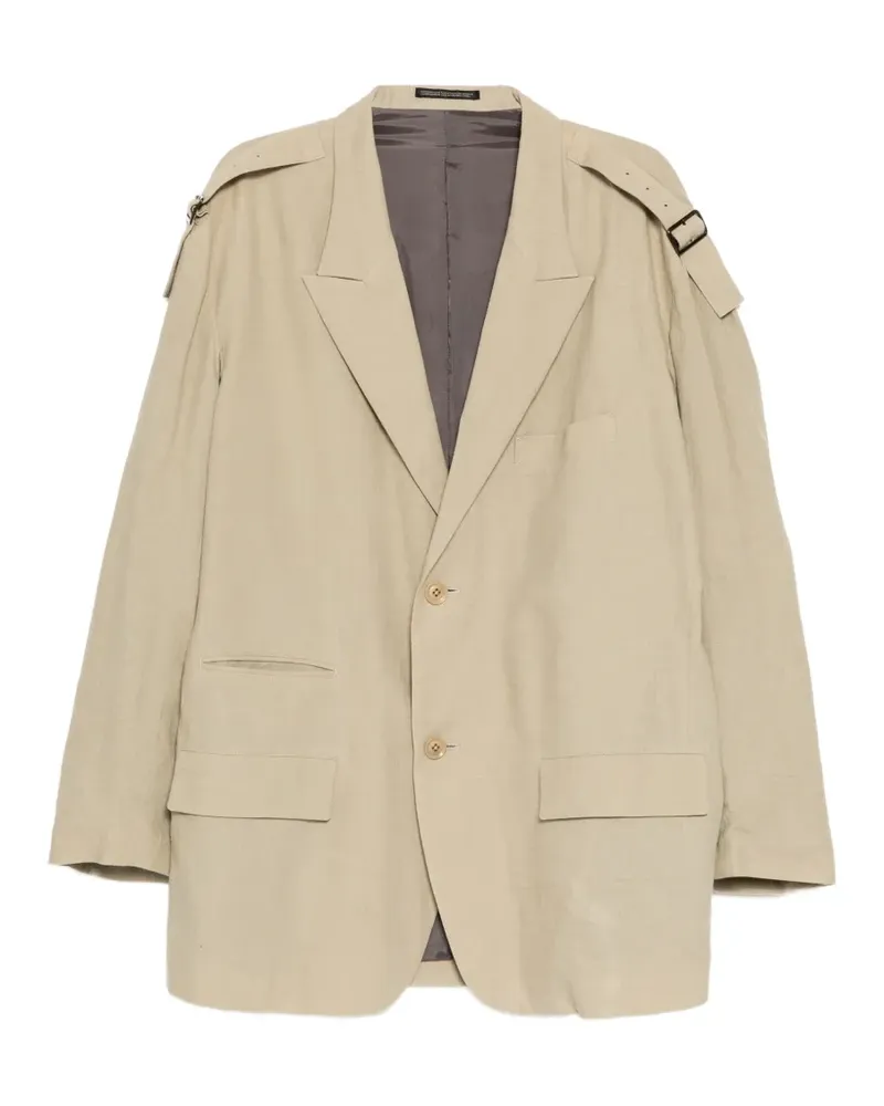 Yohji Yamamoto Viyella Blazer - Nude Nude