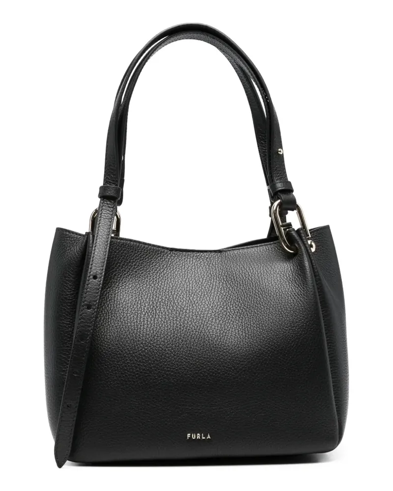 Furla Nuvola logo-plaque tote bag - Schwarz Schwarz