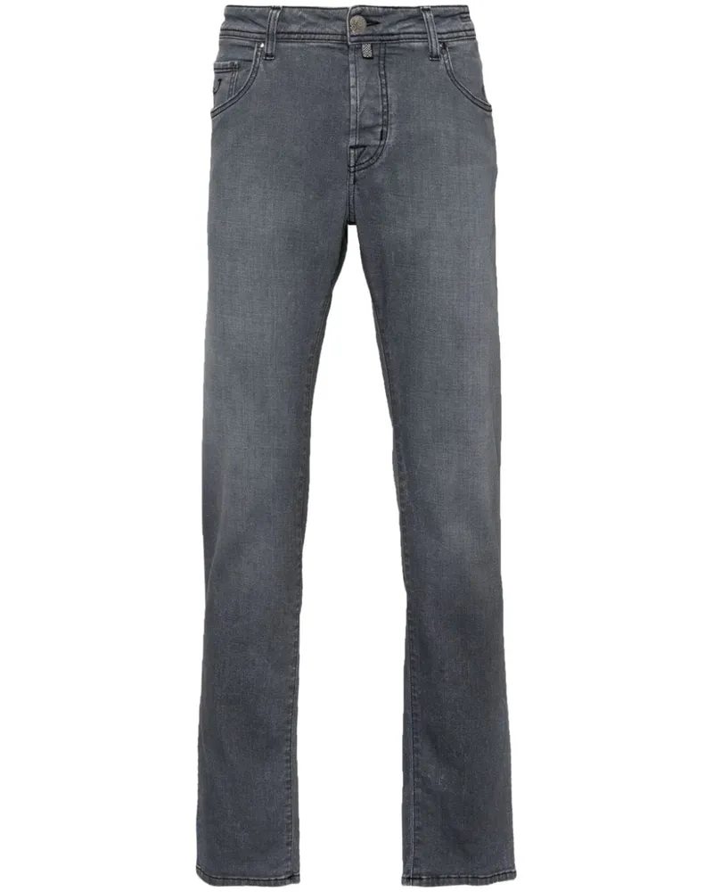 Jacob Cohën Tief sitzende Barny Slim-Fit-Jeans - Grau Grau