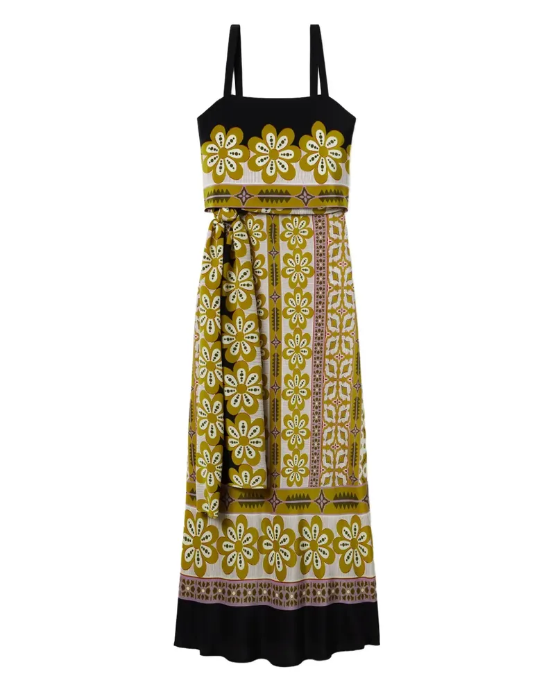 La DoubleJ Maxikleid mit Blumen-Print - Rosa Rosa