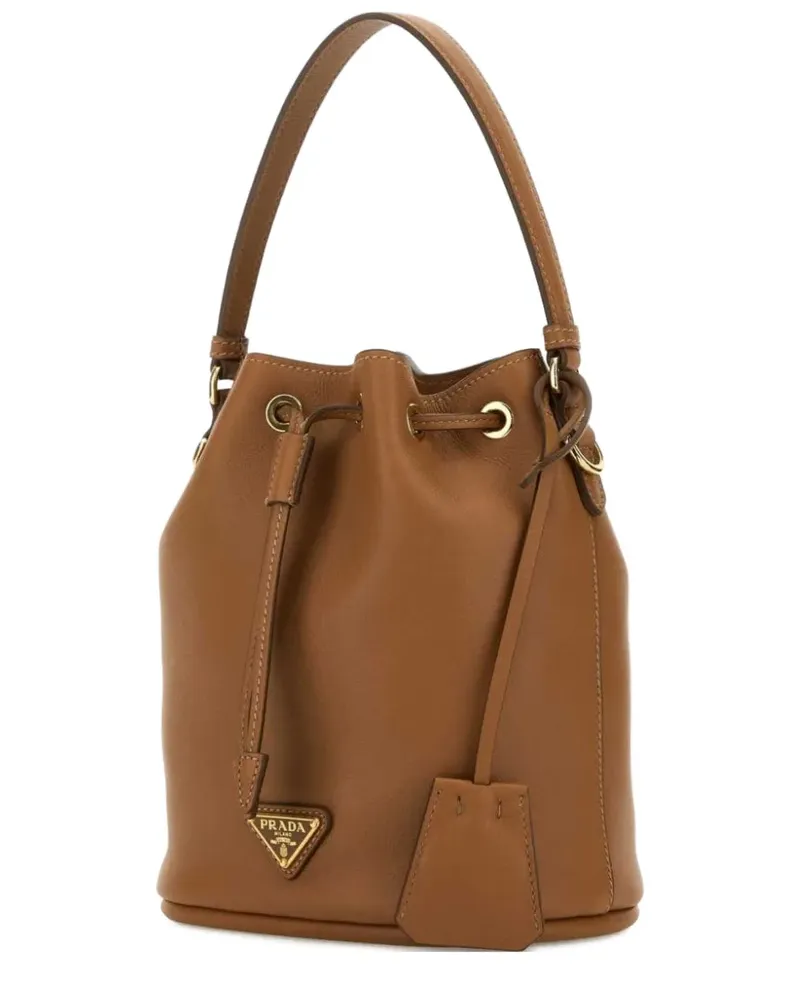 Prada Beuteltasche mit Kordelzug - Braun Braun