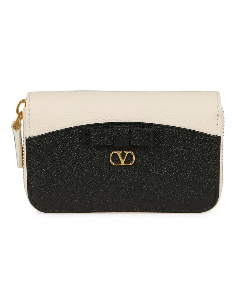 Valentino Garavani VLogo Signature bow-detail wallet - Nude Nude