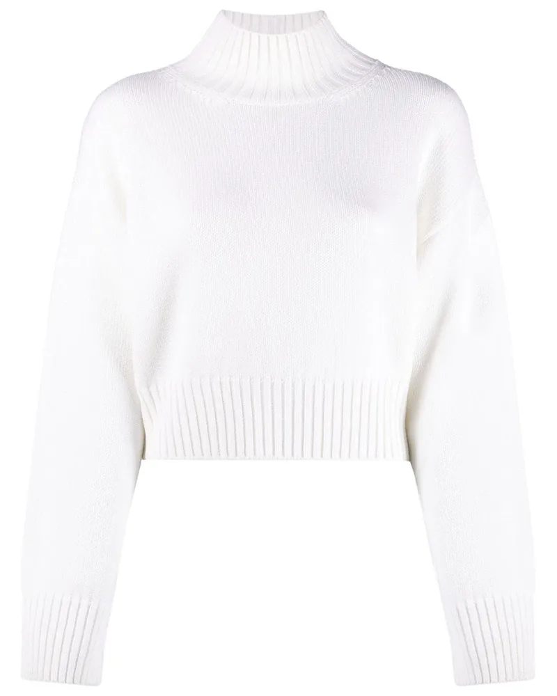 Fabiana Filippi Pullover mit Stehkragen - Weiß Weiß