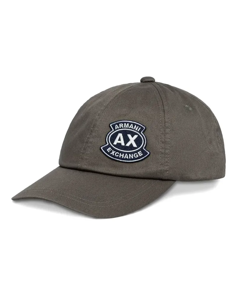 Armani Exchange logo-patch baseball cap - Grün Grün